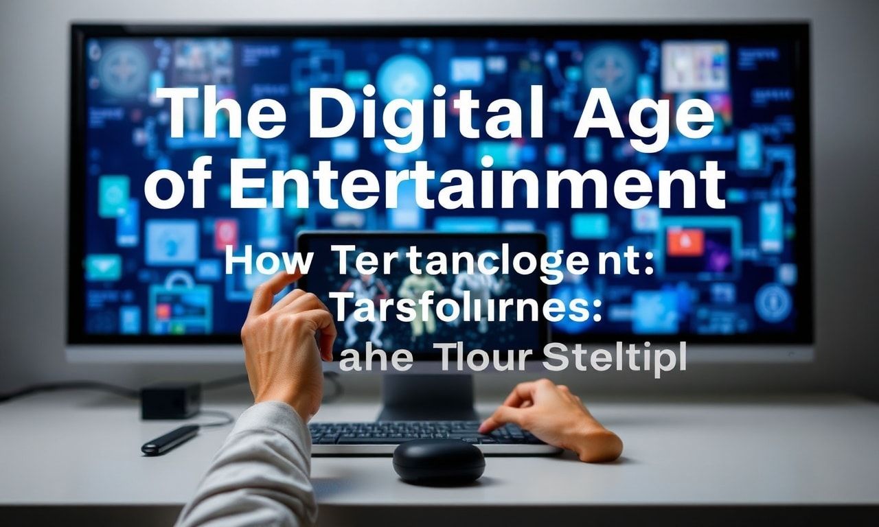 The Digital Age of Entertainment: How Technology is Reshaping Our Leisure