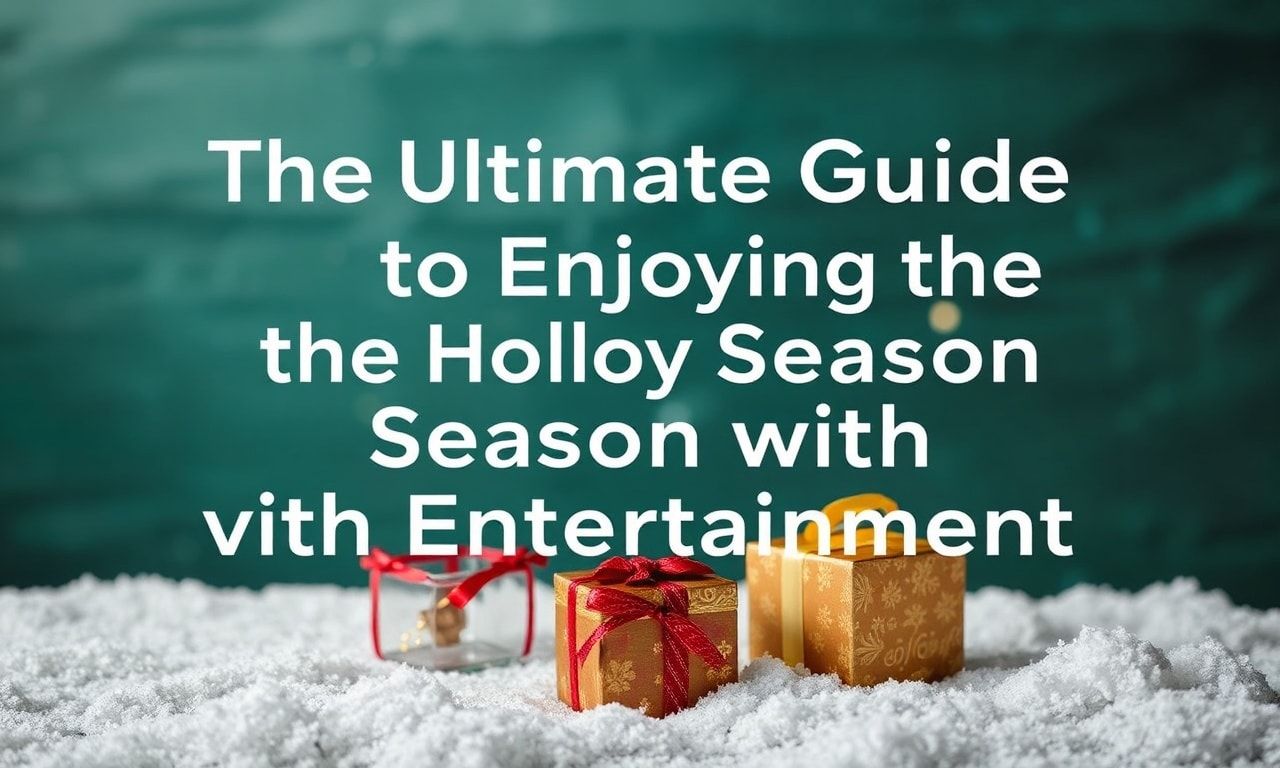 The Ultimate Guide to Celebrating the Holiday Season with Entertainment