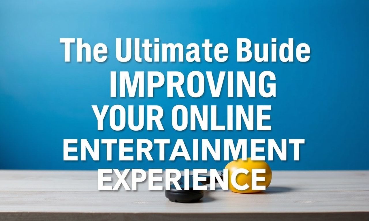 The Ultimate Guide to Enhancing Your Entertainment Experience Online