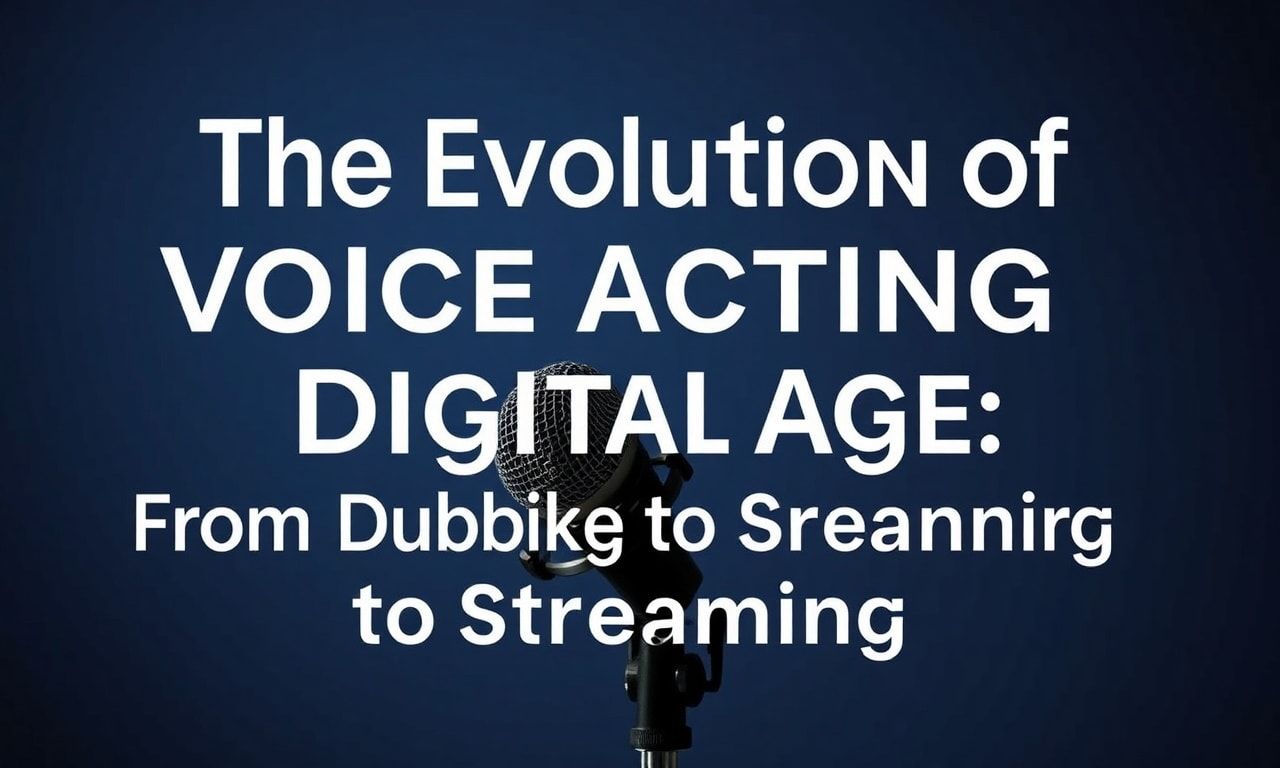 The Evolution of Voice Acting in the Digital Age: From Dubbing to Streaming
