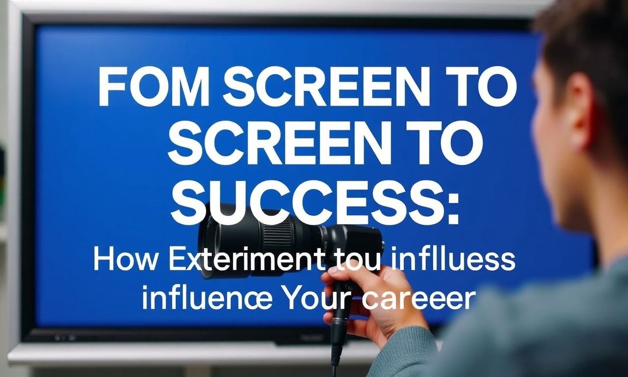 From Screen to Success: How Entertainment Can Shape Your Career