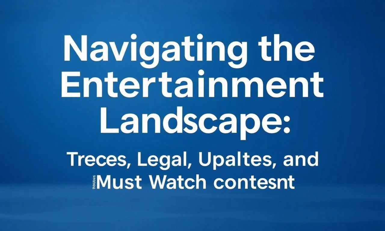 Navigating the Entertainment Landscape: Trends, Legal Updates, and Must-Watch Content