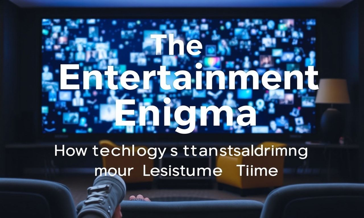 The Entertainment Enigma: How Technology is Reshaping Our Leisure Time