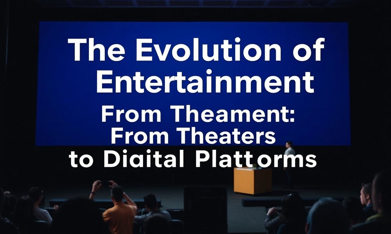 The Evolution of Entertainment: From Theaters to Digital Platforms