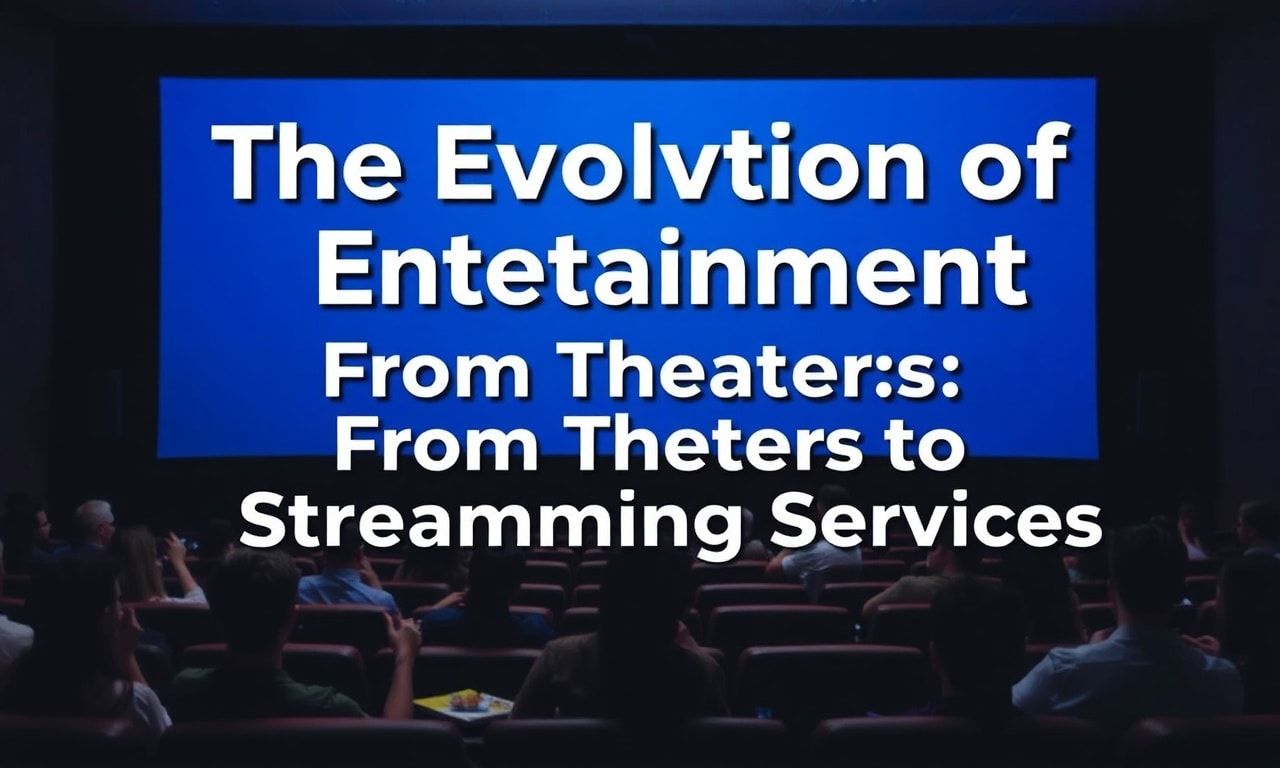 The Evolution of Entertainment: From Theaters to Streaming Services
