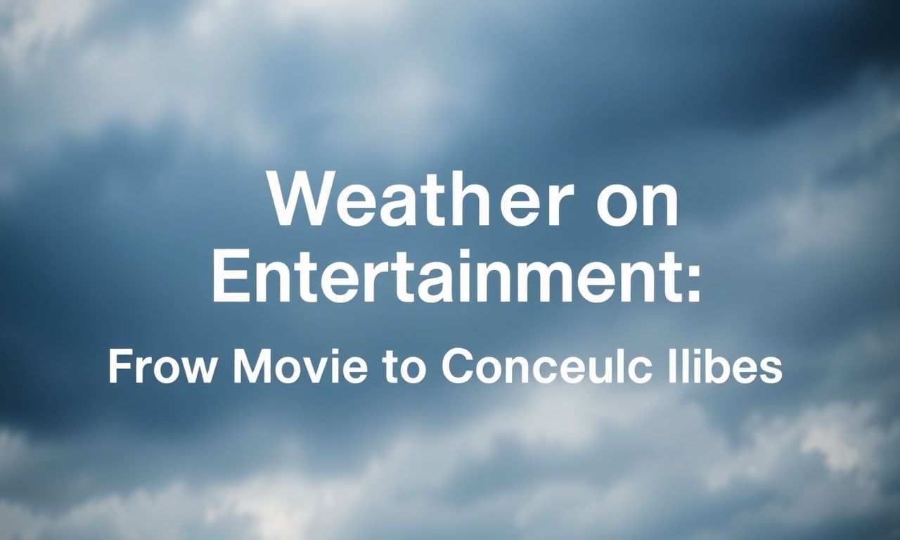 The Impact of Weather on Entertainment: From Movie Magic to Concert Vibes