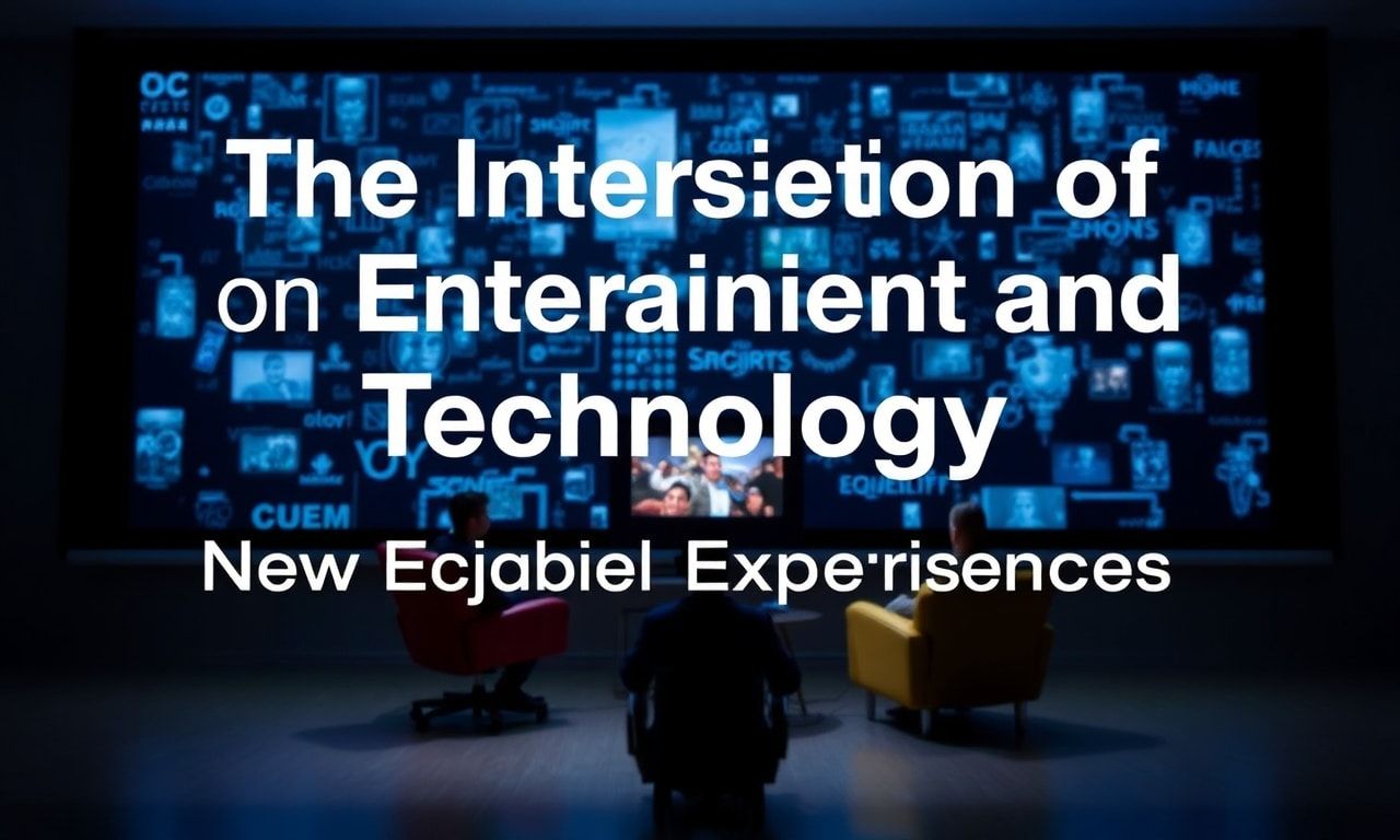 The Intersection of Entertainment and Technology: A New Era of Digital Experiences