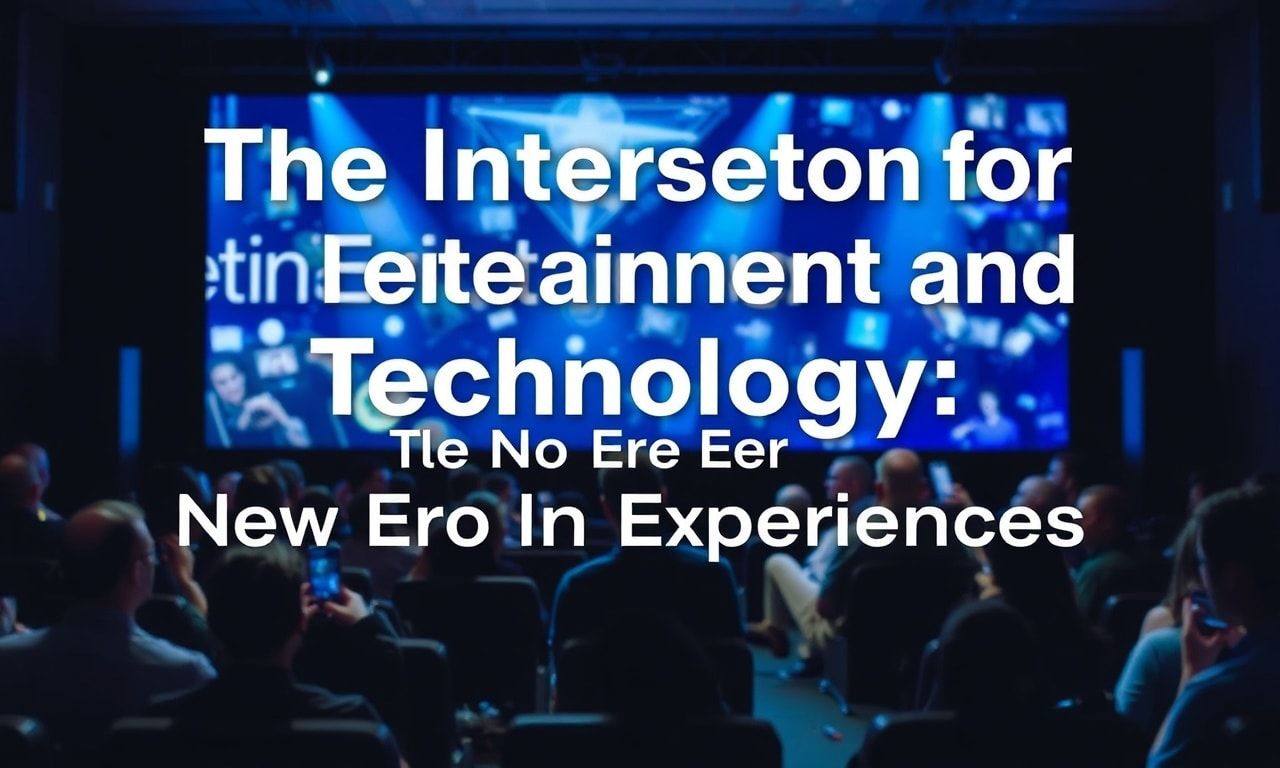 The Intersection of Entertainment and Technology: A New Era of Experiences