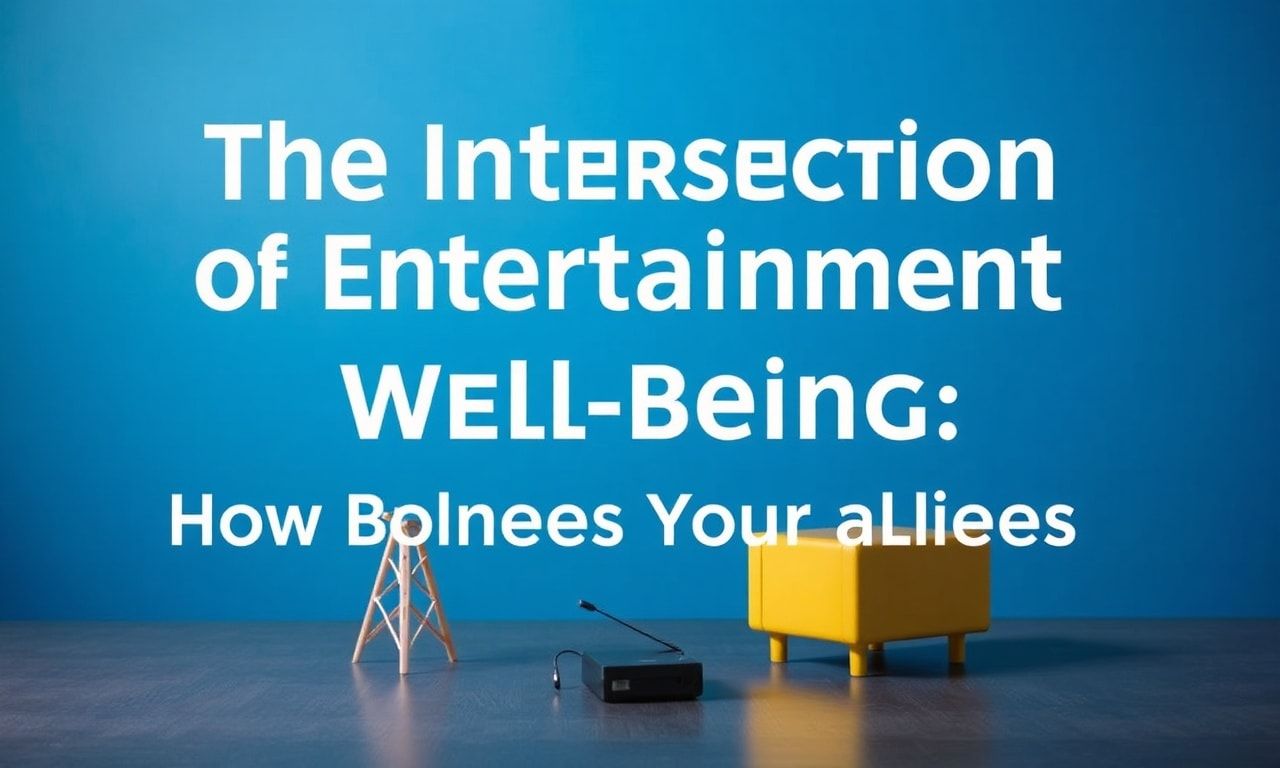 The Intersection of Entertainment and Well-being: How Pop Culture Influences Our Lives