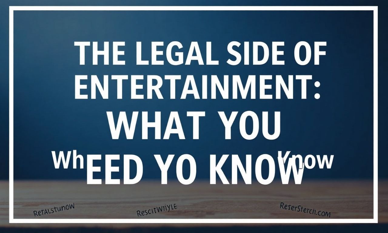 The Legal Side of Entertainment: What You Need to Know