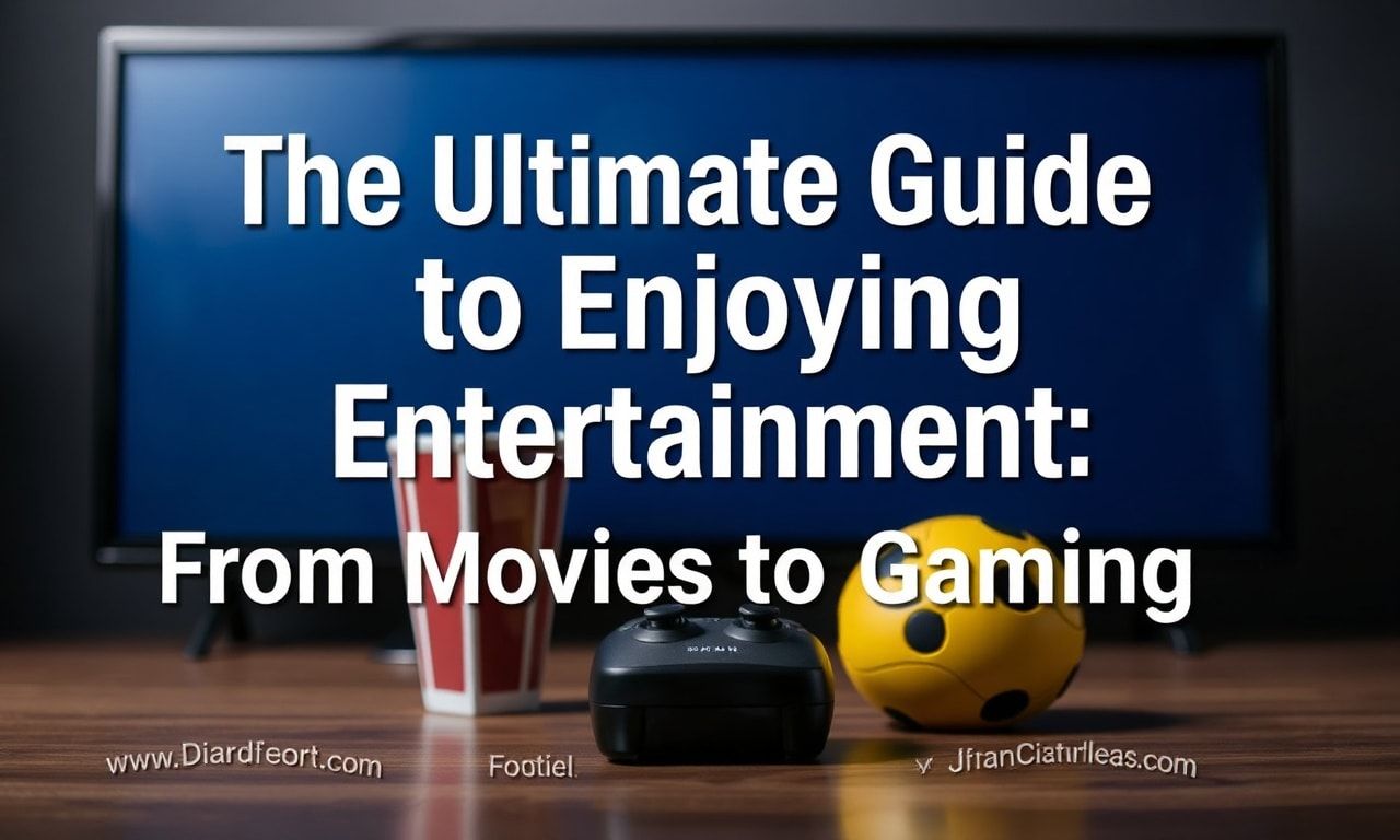 The Ultimate Guide to Enjoying Entertainment: From Movies to Gaming