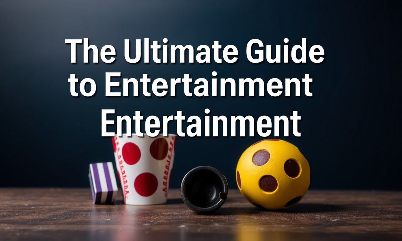 The Ultimate Guide to Entertainment: From Movies to Music and Beyond