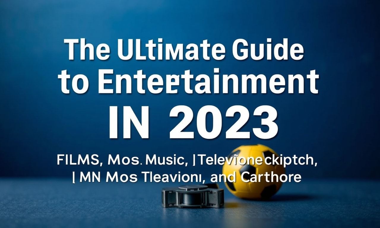 The Ultimate Guide to Entertainment in 2023: Movies, Music, TV, and More