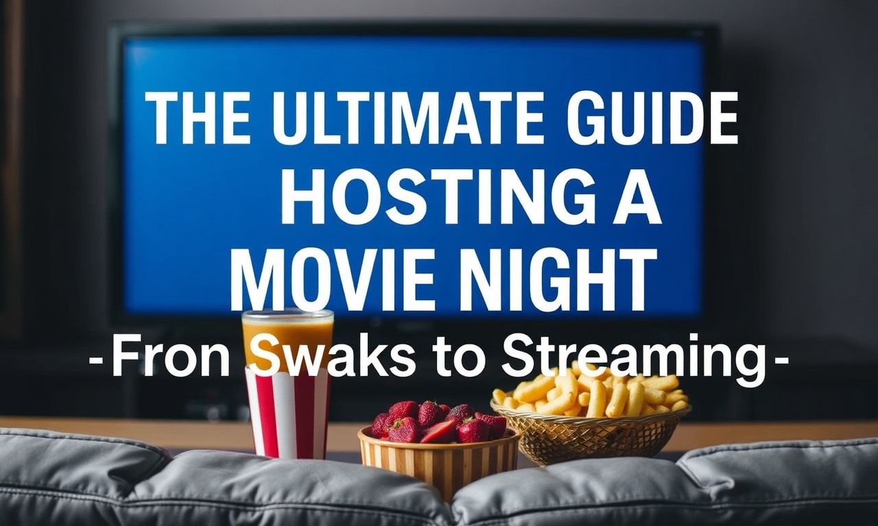 The Ultimate Guide to Hosting a Movie Night: From Snacks to Streaming
